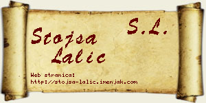 Stojša Lalić vizit kartica